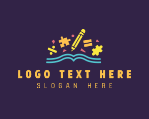 Tutor - Kindergarten Learning Book logo design