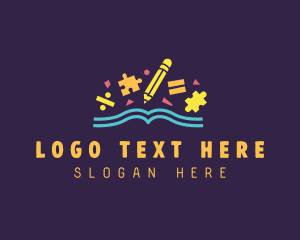 Mathematics - Kindergarten Learning Book logo design