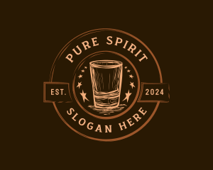 Distiller - Liquor Shot Glass Brewery logo design