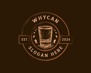 Cocktail - Liquor Glass Brewery logo design