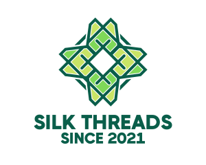 Green Floral Pattern logo design