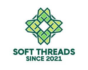Cloth - Green Floral Pattern logo design