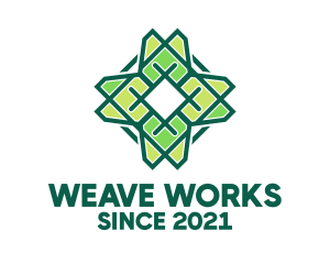 Weave - Green Floral Pattern logo design