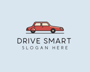 Red Car Sedan  logo design