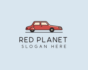 Red Car Sedan  logo design