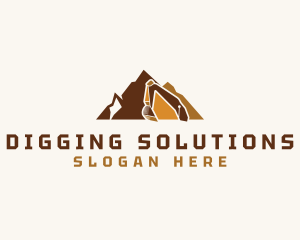 Excavator - Excavator Mountain Contractor logo design