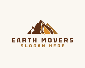 Excavation - Excavator Mountain Contractor logo design