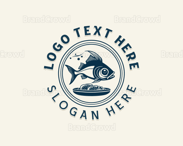 Seafood Restaurant Dining Logo