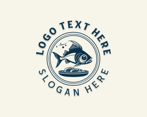 Seafood Restaurant Dining Logo