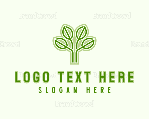 Environmental Tree Plant Logo