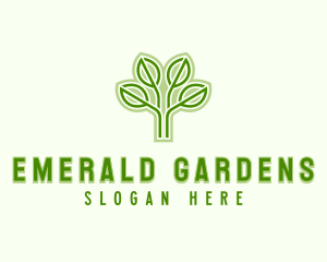 Environmental Tree Plant logo design