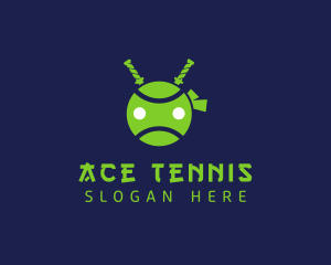 Tennis - Tennis Ball Ninja logo design