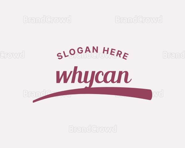 Clothing Script Style Logo