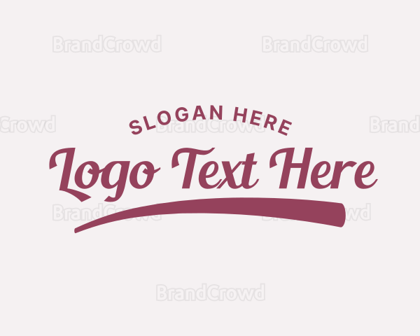 Clothing Script Style Logo