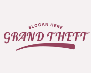 Clothing Script Style Logo