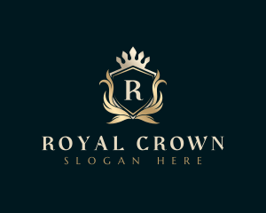 Shield Royal Crown logo design