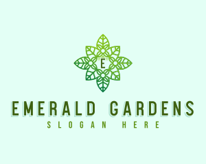 Modern Floral Wreath logo design