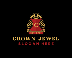 Royal Crown Crest logo design