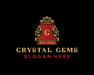 Royal Crown Crest logo design