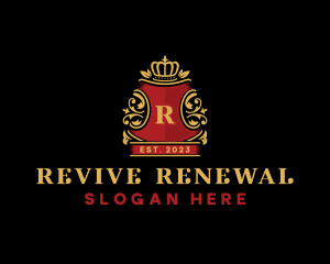 Royal Crown Crest logo design