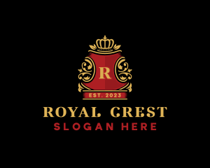 Royal Crown Crest logo design