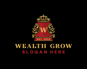 Royal Crown Crest logo design