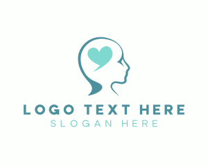 Neurology - Heart Head Psychology logo design