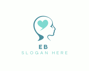 Emotion - Heart Head Psychology logo design