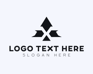 Triangle - Gaming Technology Brand Letter X logo design