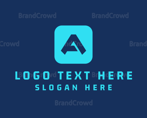 Tech Agency Letter A Logo