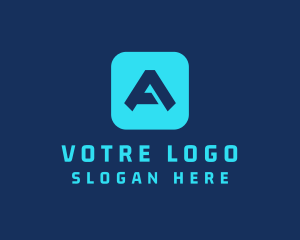 App - Tech Agency Letter A logo design