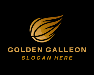 Golden Basketball League logo design