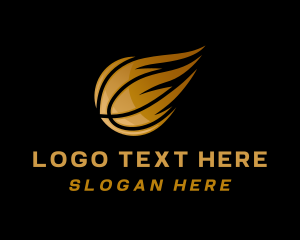 Ball - Golden Basketball League logo design