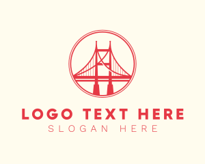 Infrastructure - Golden Gate Bridge logo design