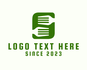 Green - Letter S Fork Restaurant logo design