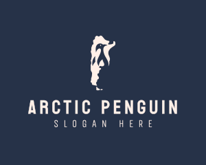 Penguin - Penguin Argentina Map logo design