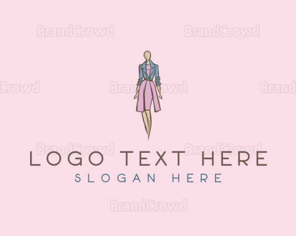 Fashion Clothing Mannequin Logo