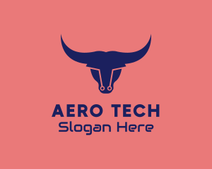 Tech Bull Circuit logo design