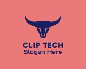 Tech Bull Circuit logo design