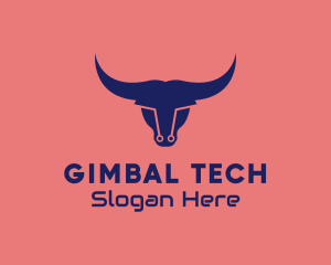 Tech Bull Circuit logo design