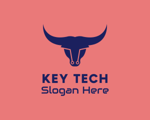 Tech Bull Circuit logo design