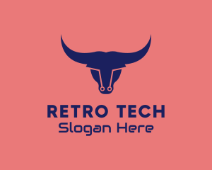 Tech Bull Circuit logo design