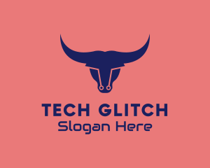 Tech Bull Circuit logo design