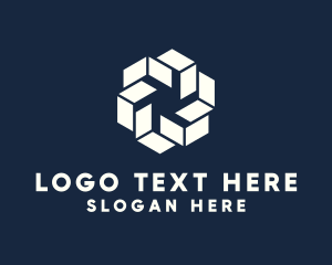 Blocks - Simple Geometric Shape logo design