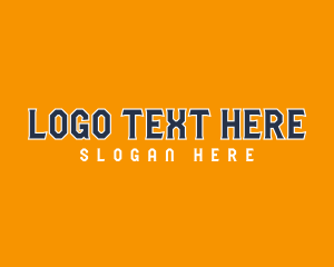 League - Sport Club Text logo design