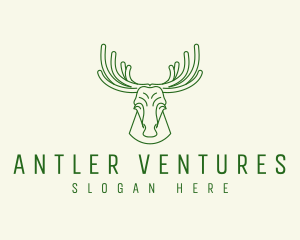 Wild Moose Antler logo design