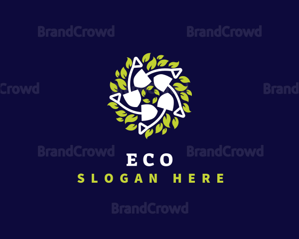 Shovel Garden Leaf Logo