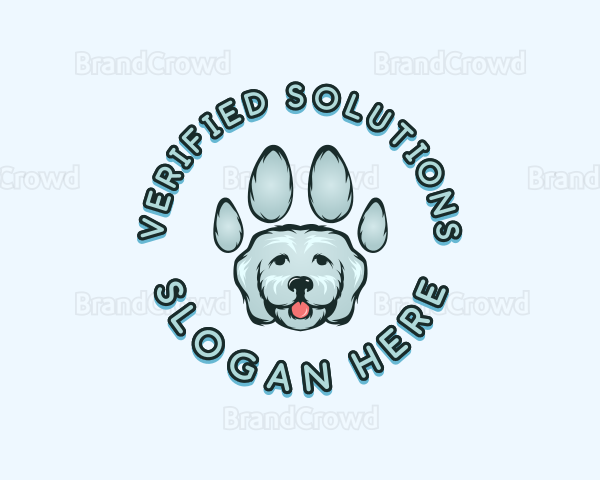 Pet Dog Paw Logo