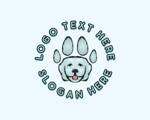 Pet Dog Paw logo design