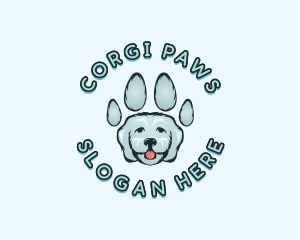 Pet Dog Paw logo design